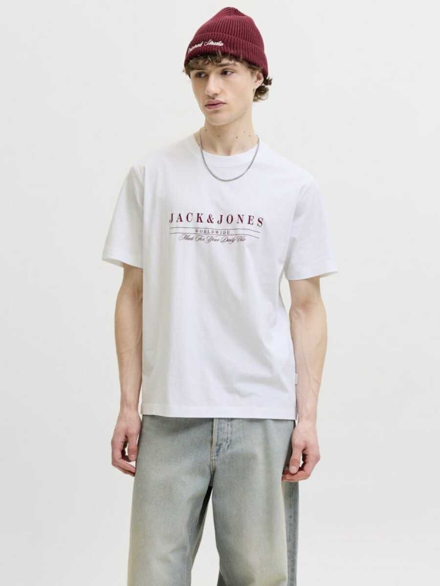 Jack Jones Savona Brandıng Relaxed Fit Erkek Tişört 12310071 - 1