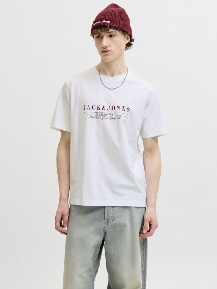Jack Jones Savona Brandıng Relaxed Fit Erkek Tişört 12310071