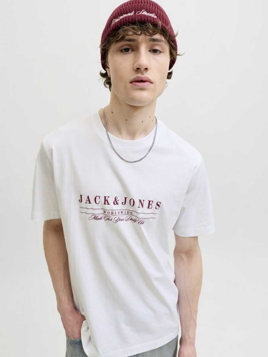 Jack Jones Savona Brandıng Relaxed Fit Erkek Tişört 12310071 - 3