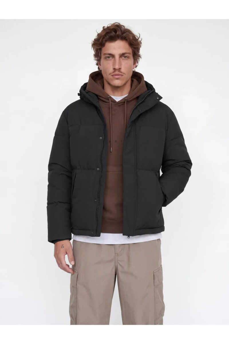 Jack Jones Soho Kapüşonlu Puffer Erkek Mont 12298862 - 1