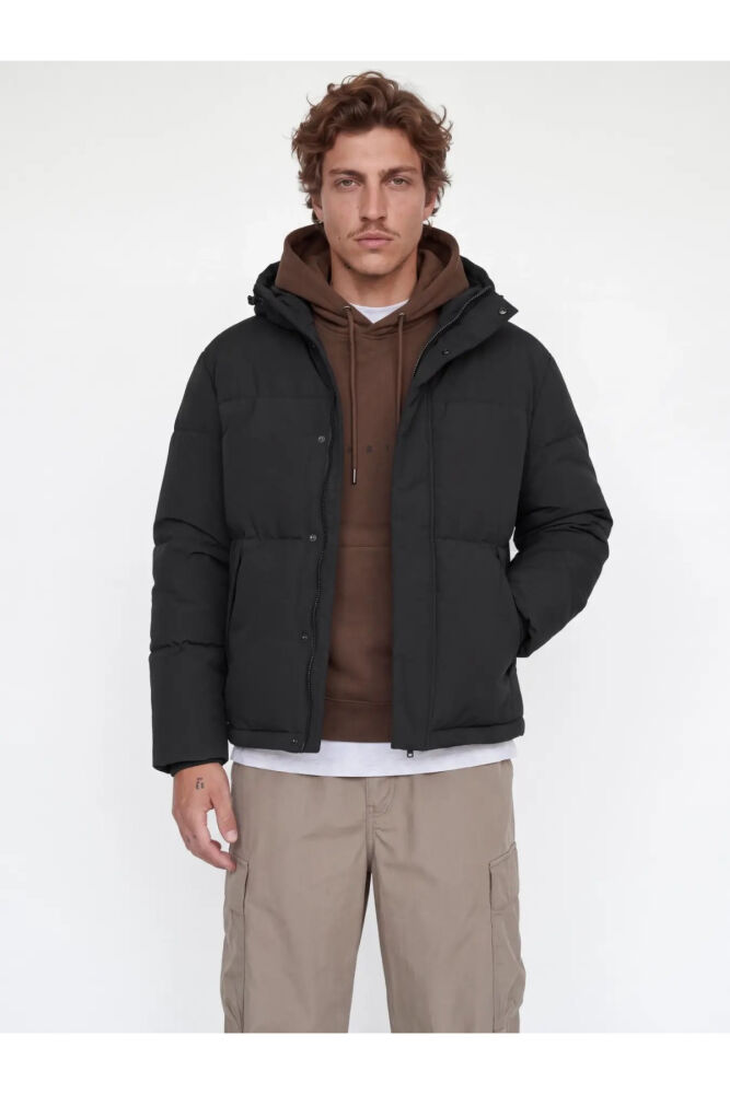 Jack Jones Soho Kapüşonlu Puffer Erkek Mont 12298862
