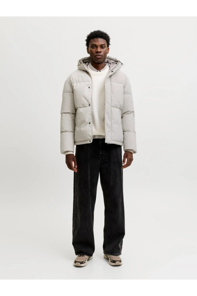 Jack Jones Soho Kapüşonlu Puffer Erkek Mont 12298862 (1)