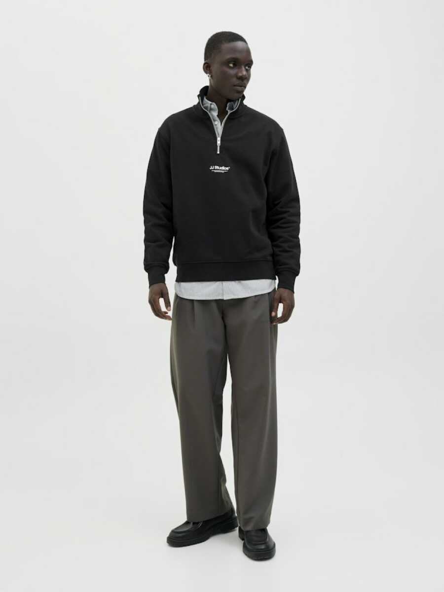 Jack Jones Soho Relax Fit Yaka Fermuarlı Erkek Sweat 12278793 - 1