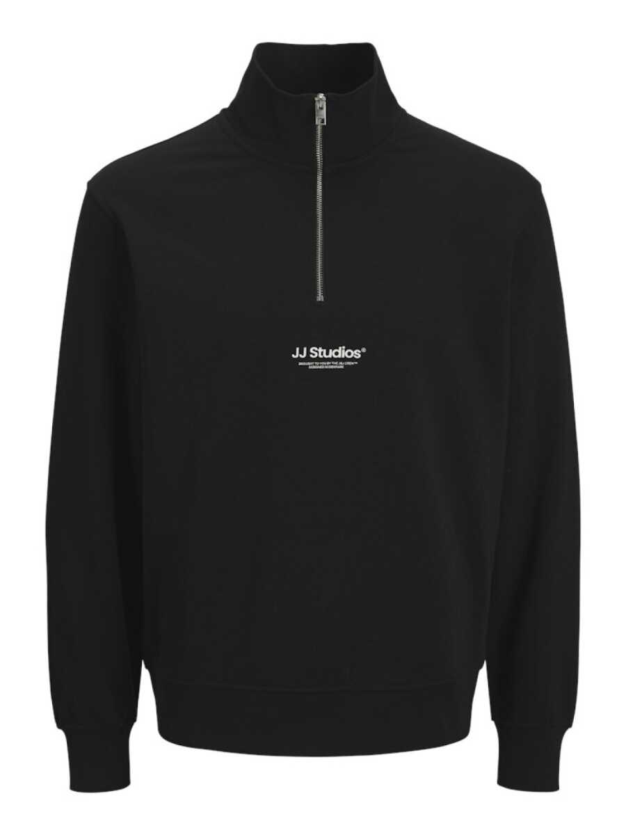 Jack Jones Soho Relax Fit Yaka Fermuarlı Erkek Sweat 12278793 - 5