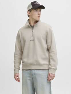 Jack Jones Soho Relax Fit Yaka Fermuarlı Erkek Sweat 12278793