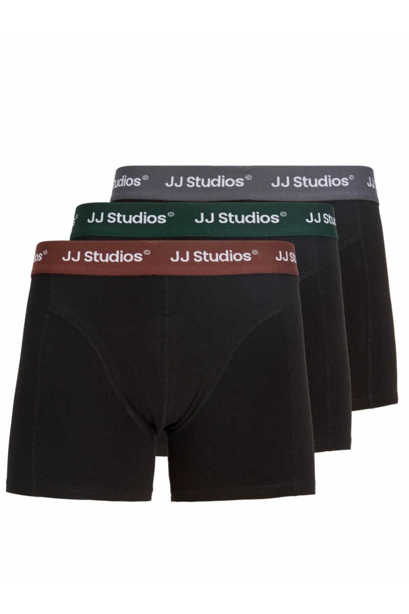 Jack Jones Soho Solıd 3 Lü Paket Erkek Boxer 12280164 - 1