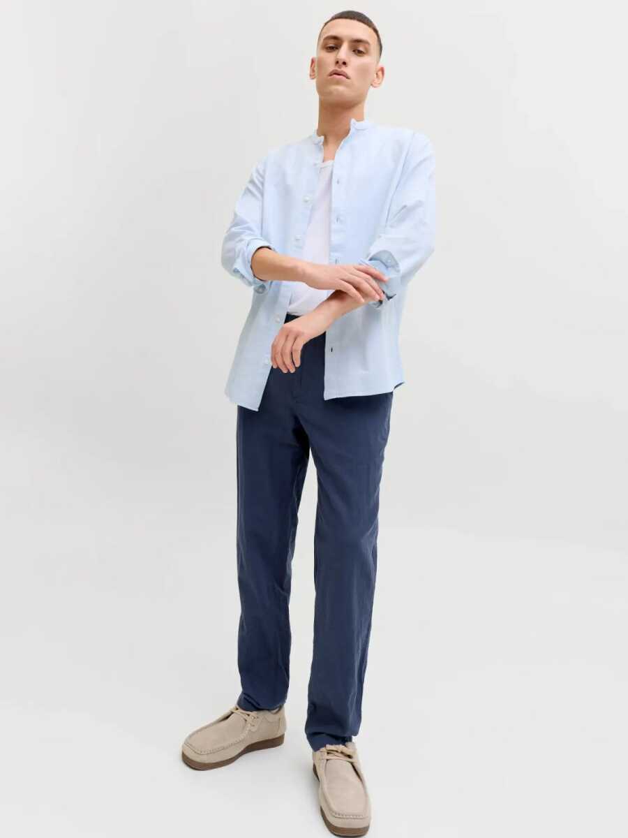 Jack Jones Tace Summer Lınen Blend Tapared Fit Erkek Chino Pantolon 12248604 - 4