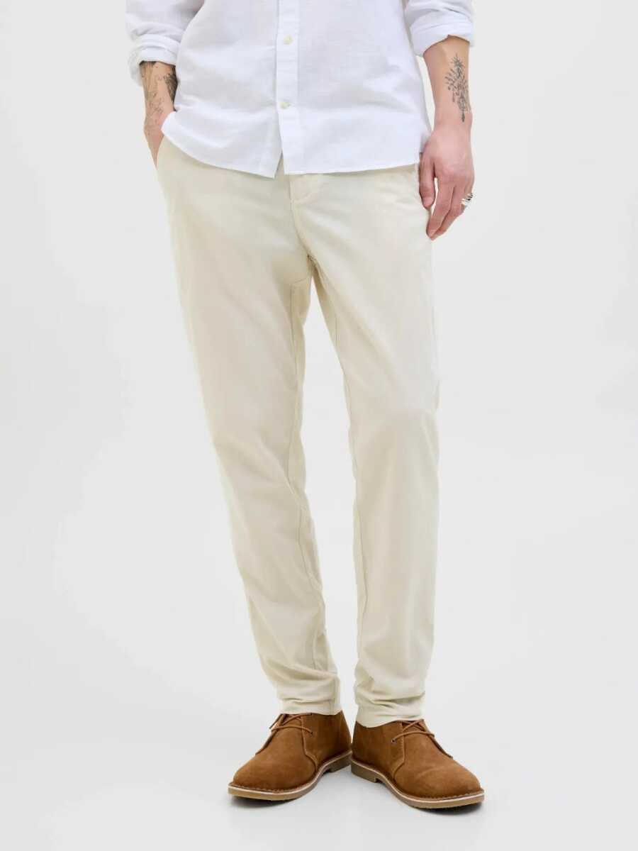 Jack Jones Tace Summer Lınen Blend Tapared Fit Erkek Chino Pantolon 12248604 - 1