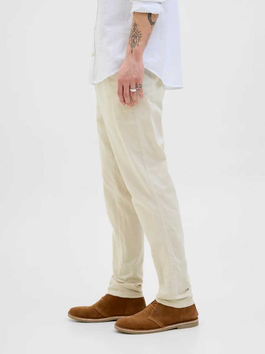 Jack Jones Tace Summer Lınen Blend Tapared Fit Erkek Chino Pantolon 12248604 - 2