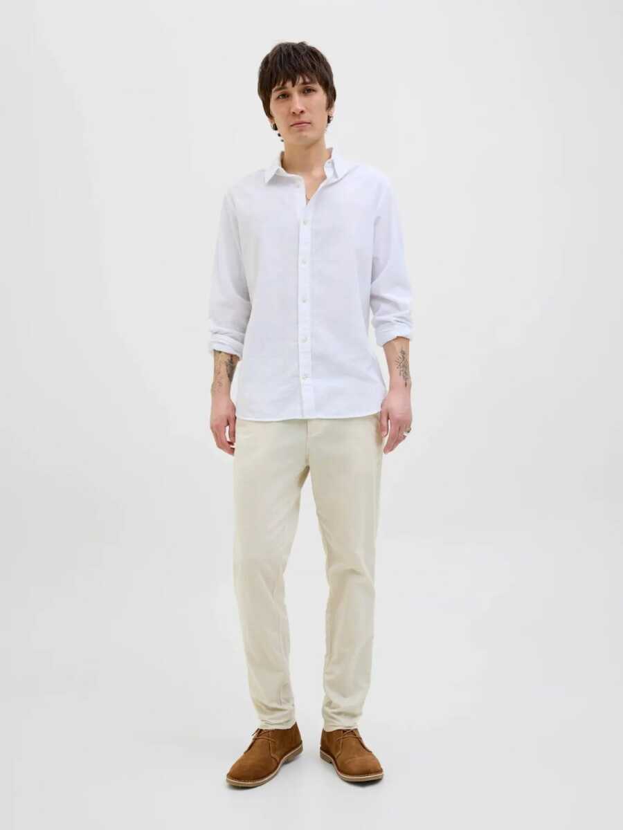 Jack Jones Tace Summer Lınen Blend Tapared Fit Erkek Chino Pantolon 12248604 - 3