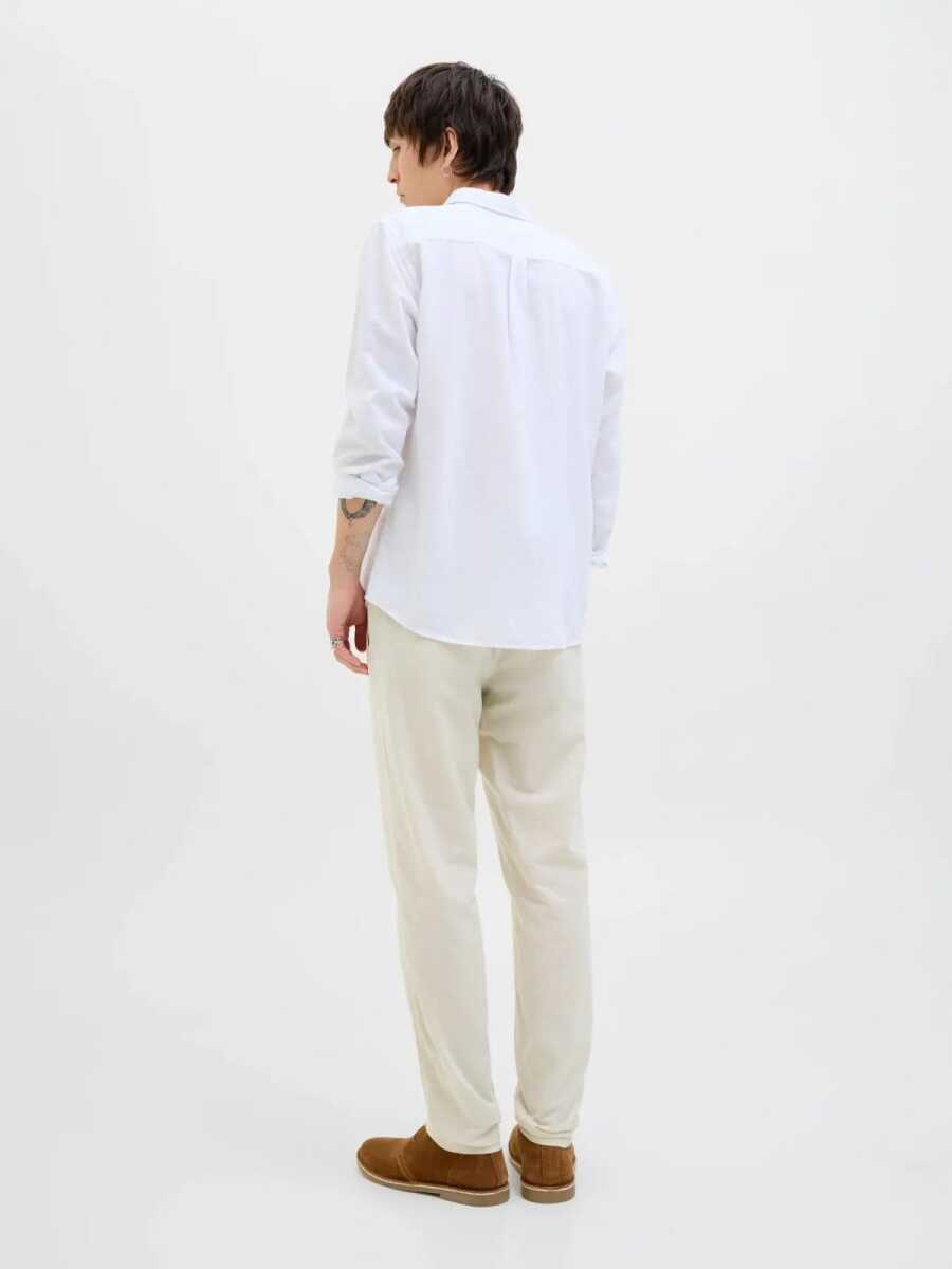 Jack Jones Tace Summer Lınen Blend Tapared Fit Erkek Chino Pantolon 12248604 - 5