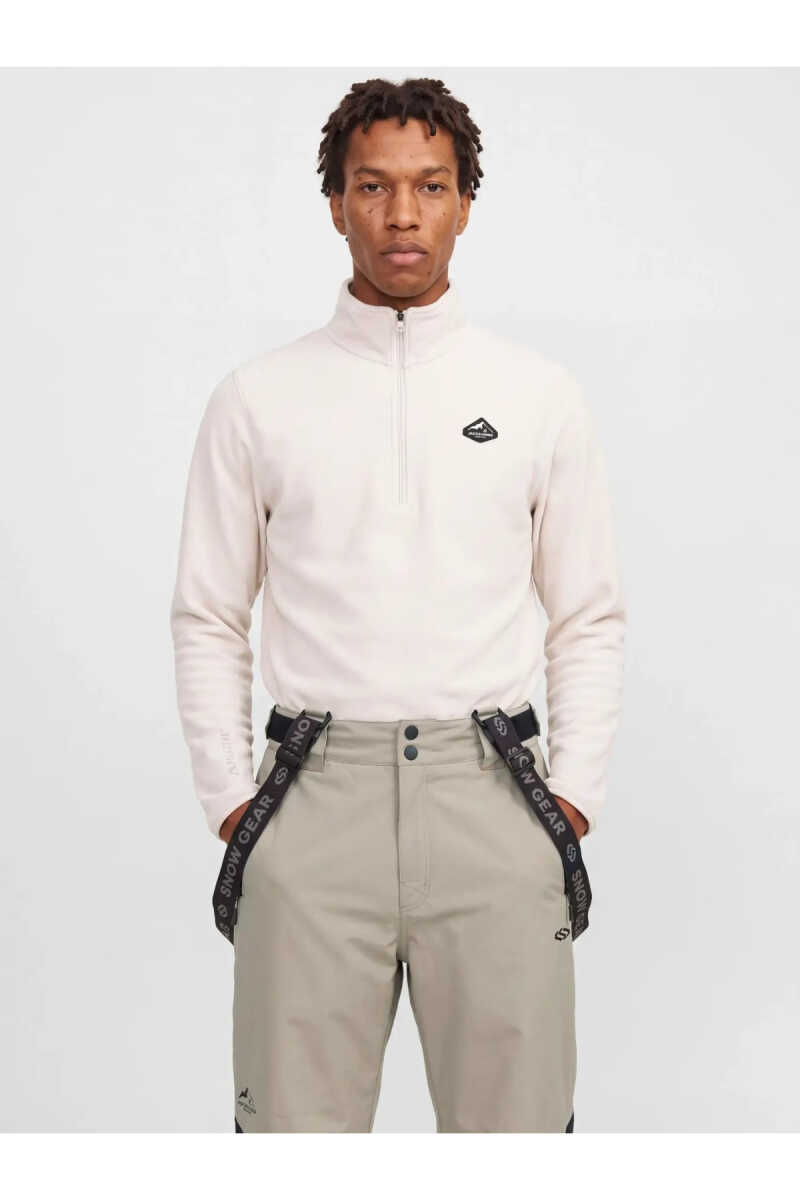 Jack Jones Tıgnes Hıgh Neck Relaxed Fit Fermuarlşı Yaka Erkek Polar 12298298 - 1
