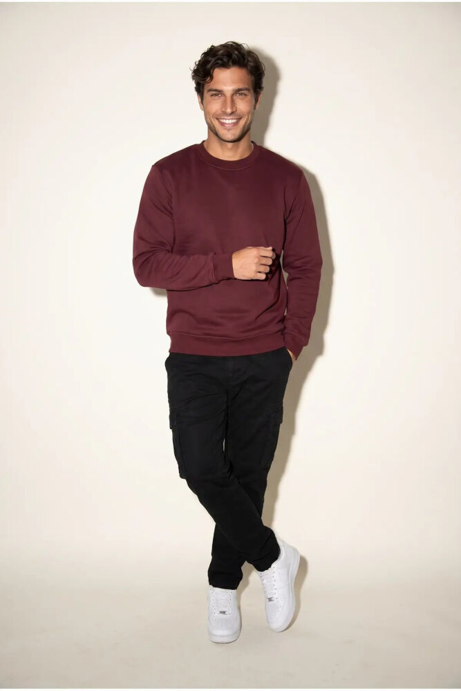 Jsco 6201 0 Yaka 3 İplik Erkek Sweatshirt JSSWTK27E000002
