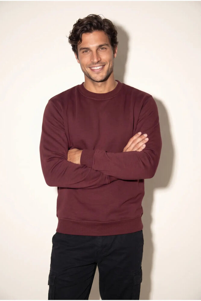 Jsco 6201 0 Yaka 3 İplik Erkek Sweatshirt JSSWTK27E000002 (1)