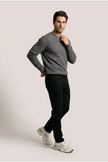 Jsco 6210 0 Yaka Basic Waffle Erkek Sweatshirt JSSWTK27E000007