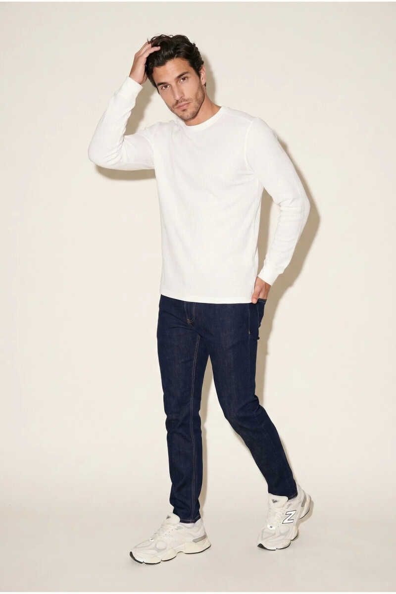 Jsco 6210 0 Yaka Basic Waffle Erkek Sweatshirt JSSWTK27E000007 - 1