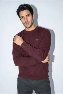 Jsco 6212 0 Yaka Nakışlı Selanik Erkek Sweatshirt JSSWTK27E000009