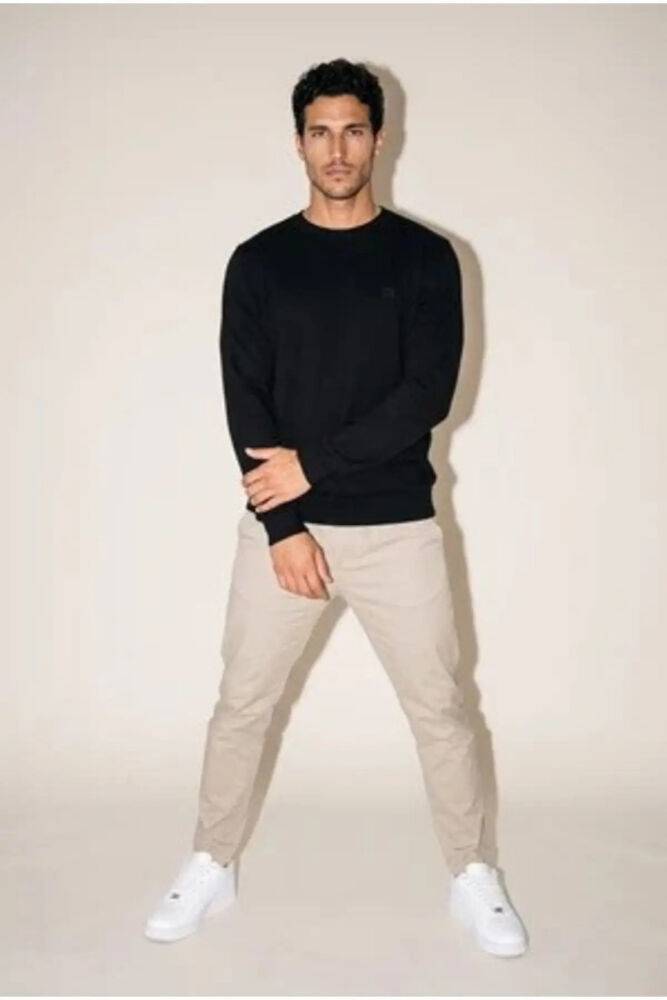 Jsco 6212 0 Yaka Nakışlı Selanik Erkek Sweatshirt JSSWTK27E000009 (1)