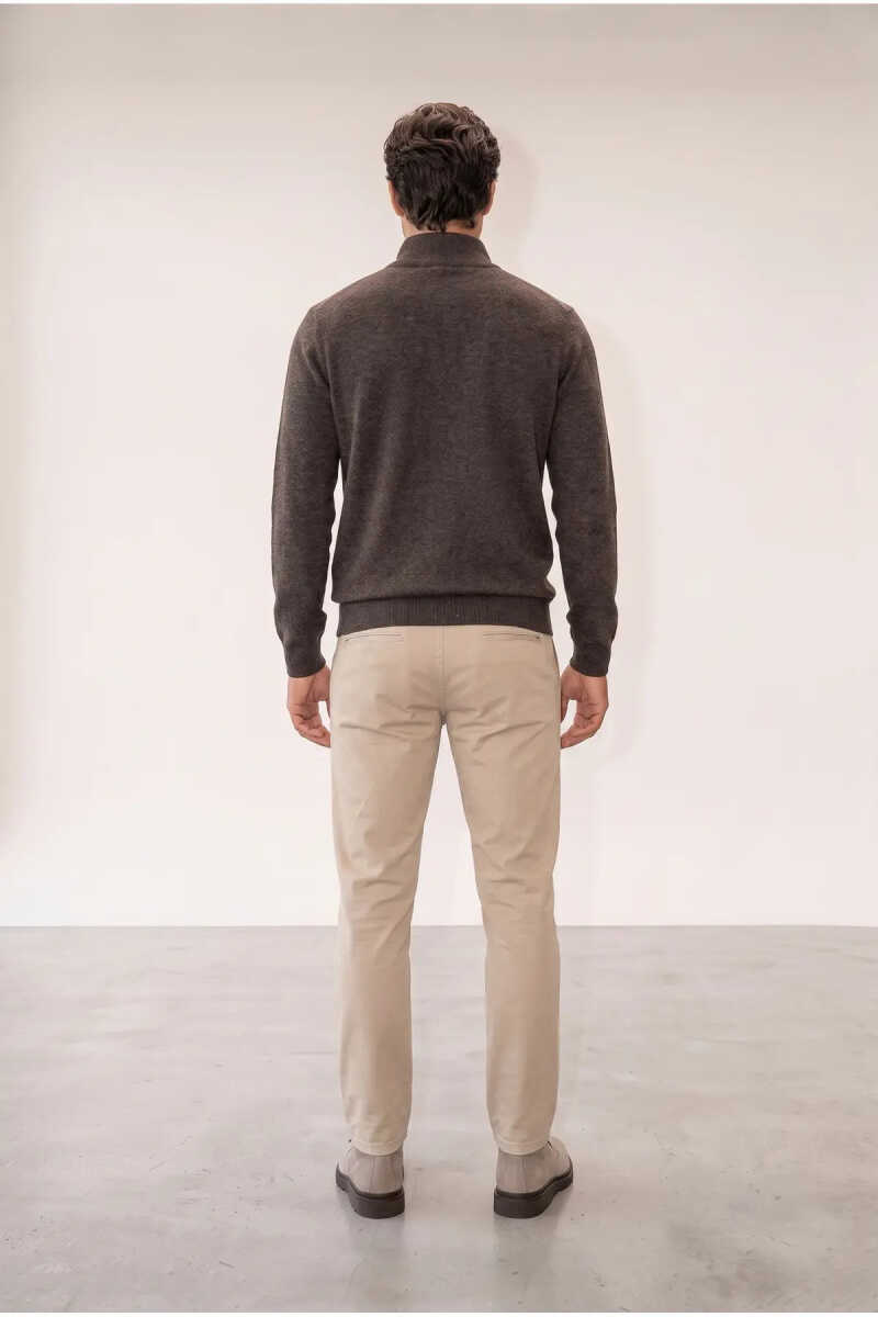 Jsco 6228 Dik Yaka Fermuarlı Muline Selanik Erkek Sweatshirt JSSWTK27E000018 - 3