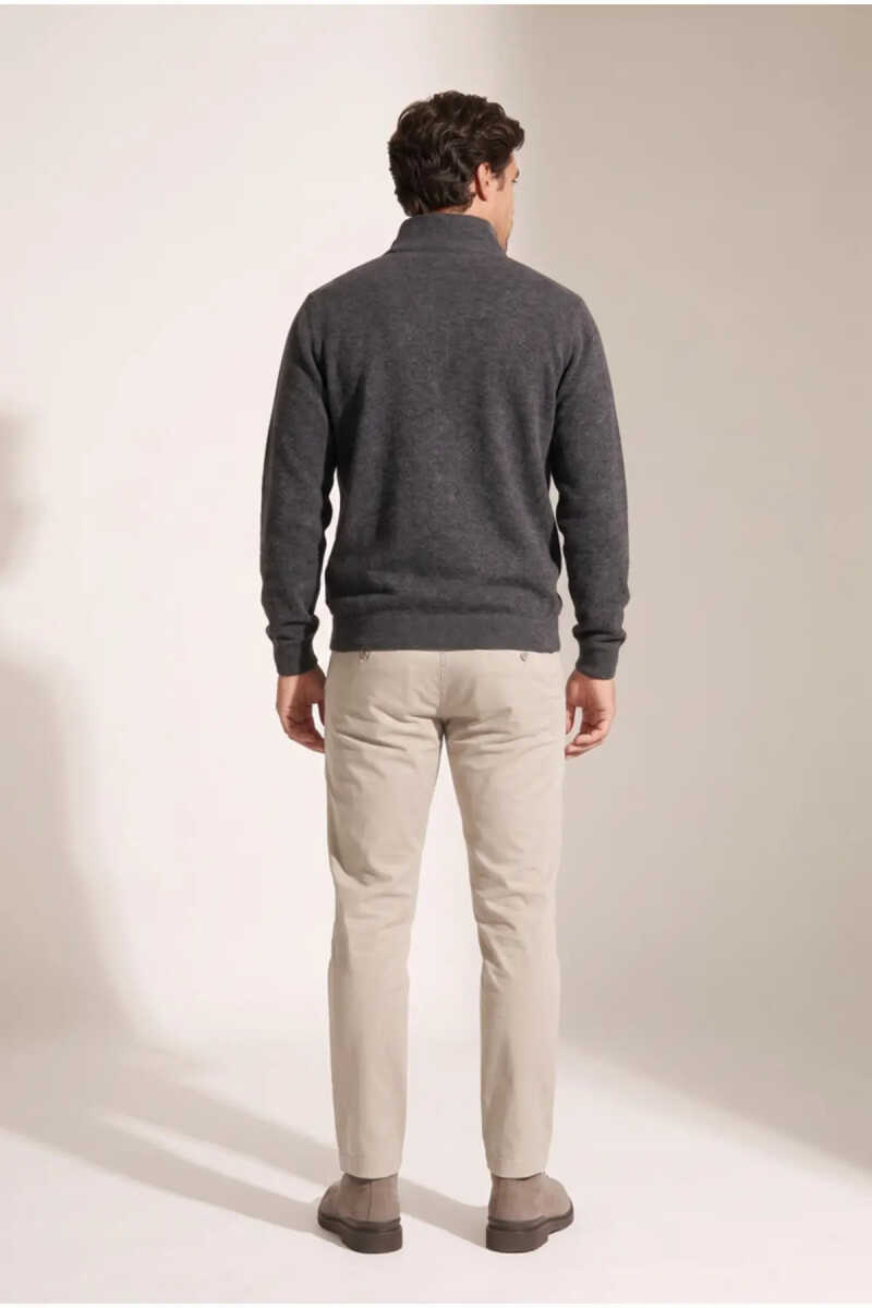 Jsco 6228 Dik Yaka Fermuarlı Muline Selanik Erkek Sweatshirt JSSWTK27E000018 - 2
