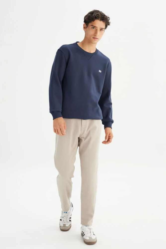 Lee Bisiklet Yaka Erkek Sweatshirt L82IRYMA (1)