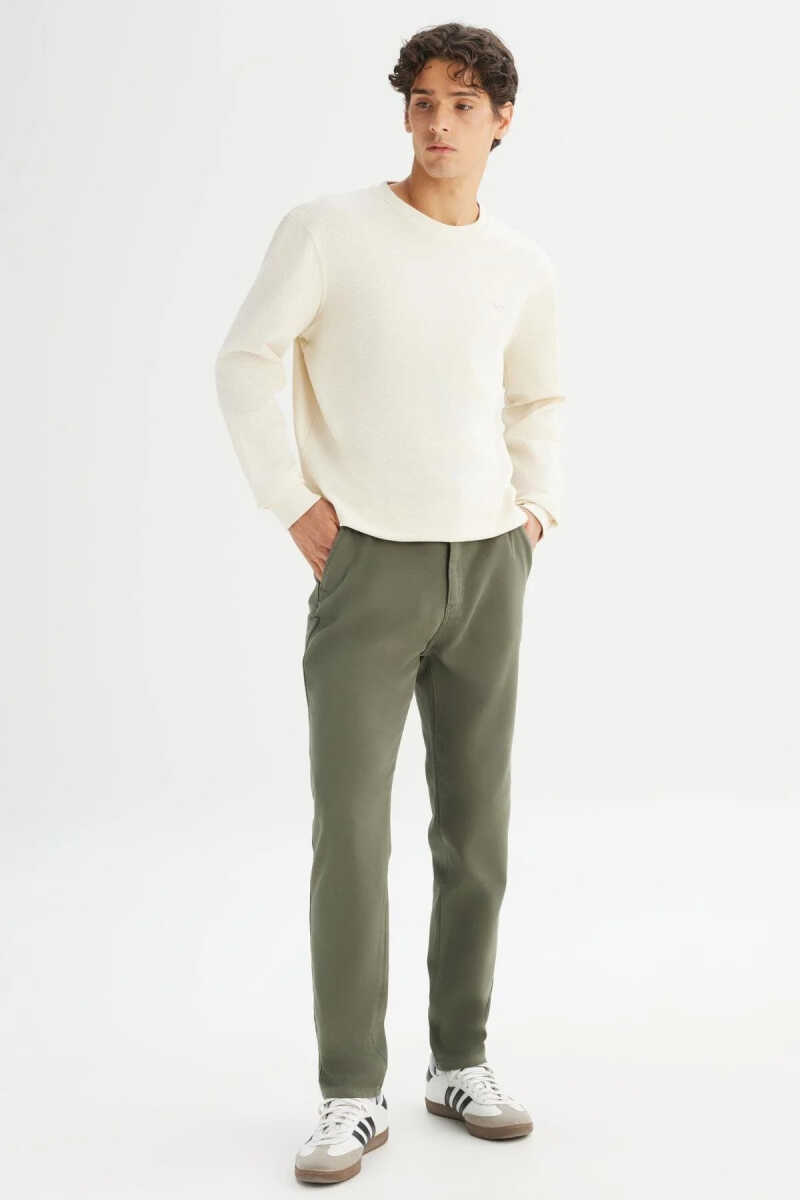 Lee Erkek Örme Chino Pantolon - 1