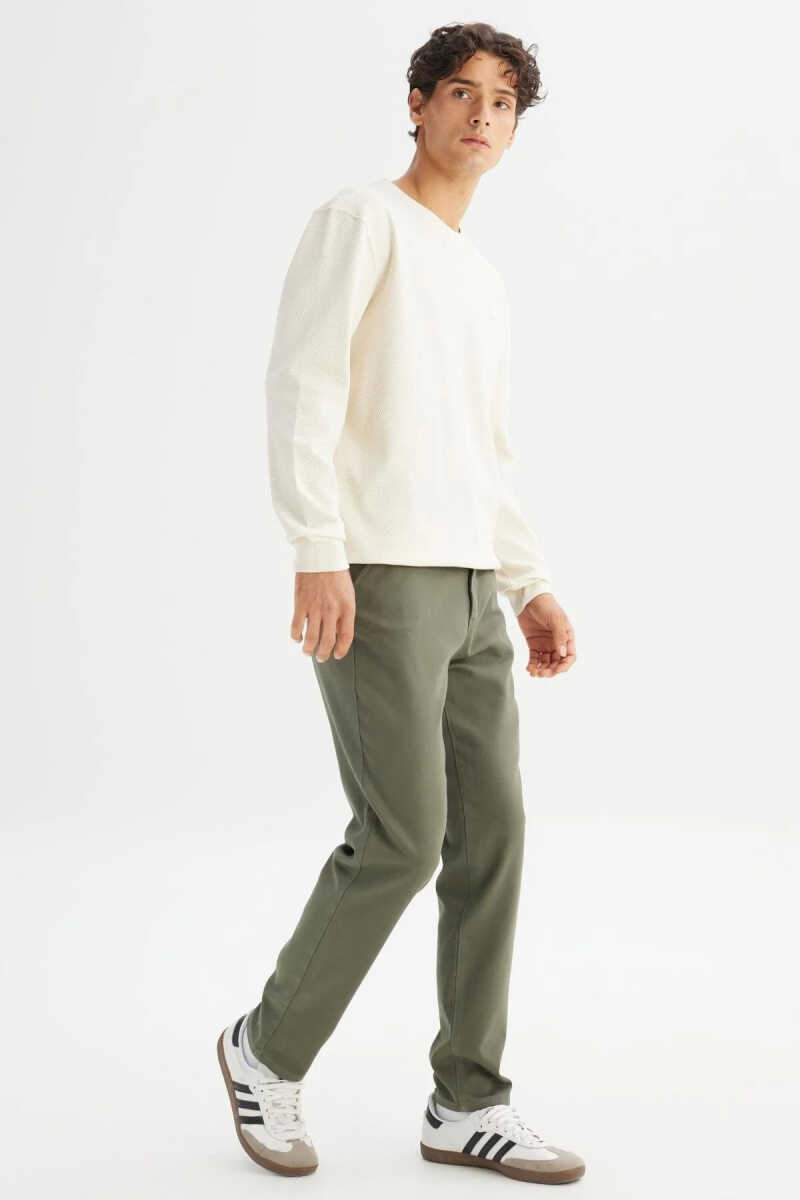 Lee Erkek Örme Chino Pantolon - 4