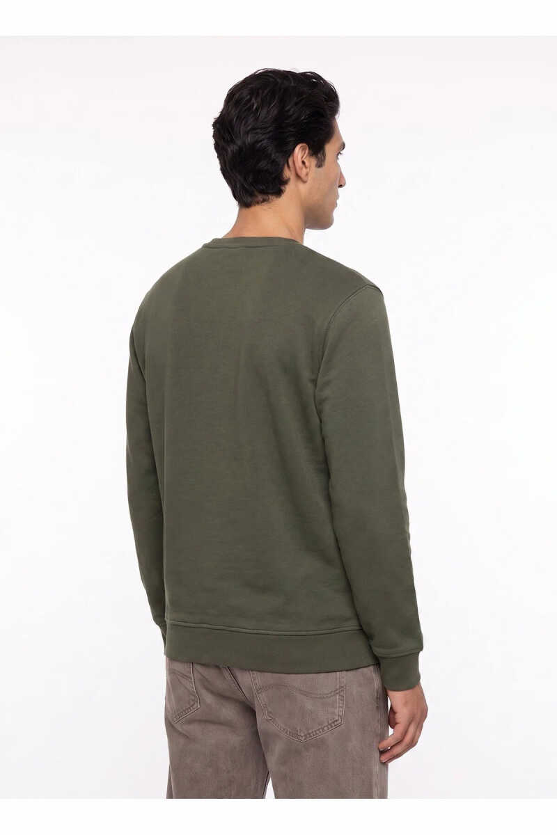Lee Mid Logo Erkek Sweatshirt L2620075801 - 4