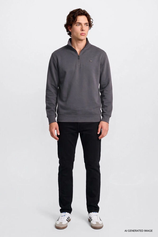 Lee Pike Interlock Half Zip Erkek Sweatshirt L2520312003 (1)