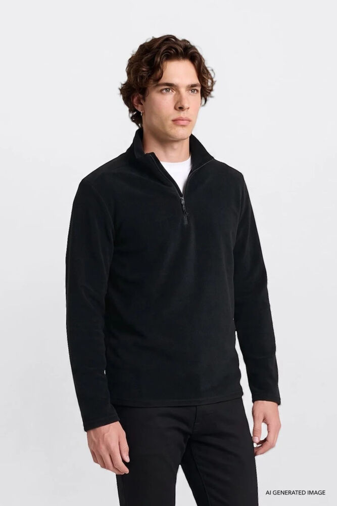 Lee Yarım Fermuar Erkek Polar Sweatshirt L2620001001