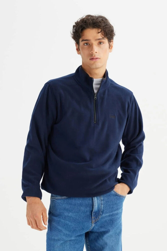 Lee Yarım Fermuar Erkek Polar Sweatshirt L2620001410