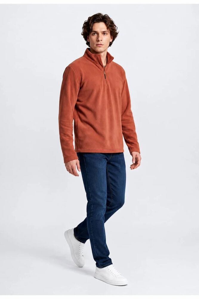 Lee Yarım Fermuar Erkek Polar Sweatshirt L2620002003 (1)