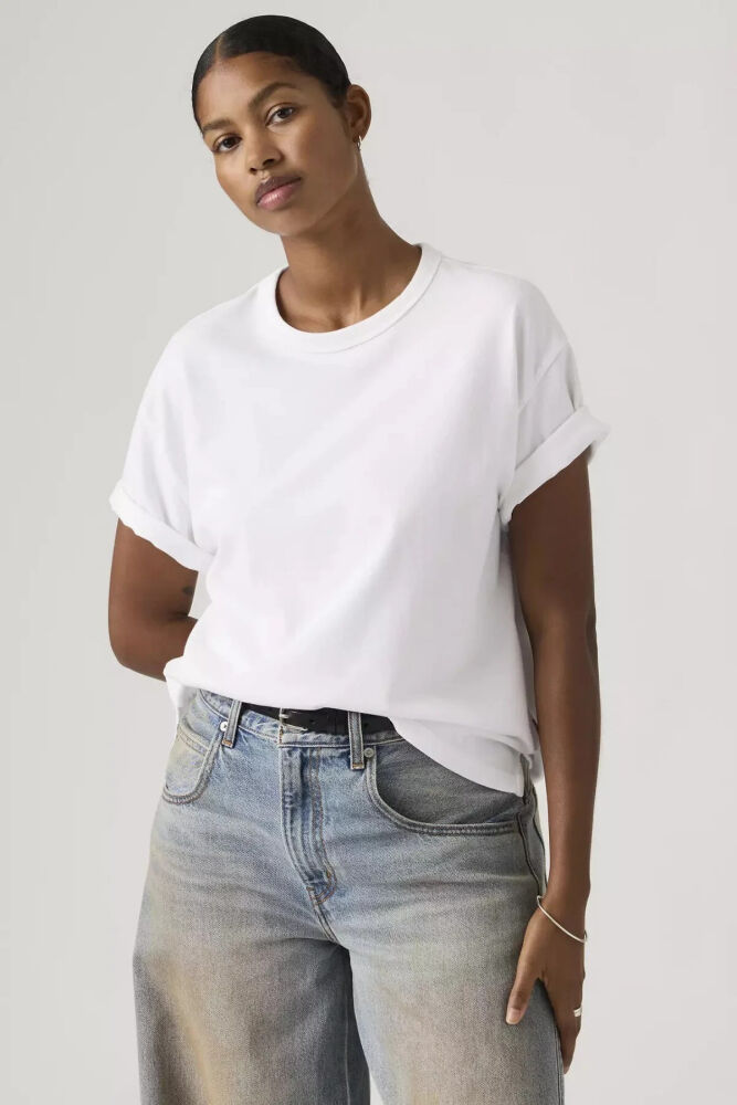 Levi2s Vıntage Ss Tee Heavyweıght Jersey Kadın Beyaz Tişört 008C3-0000 (1)
