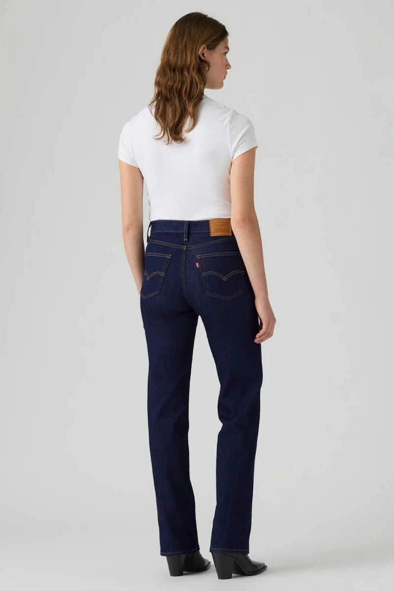Levi's 723 Hıgh Rıse Straıght True Blue Rınse Kadın Jean Pantolon 008SY-0001 - 4