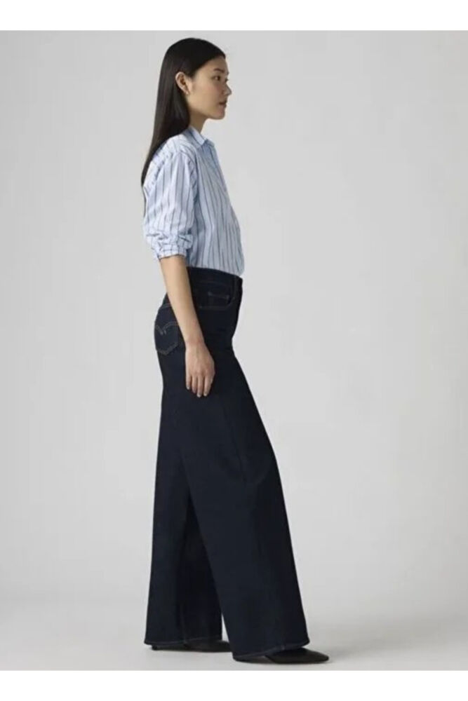 Levi's 728 Hr Wıde Leg Retro Rınse Lb Kadın Jean Pantolon 008AZ-0000 (1)
