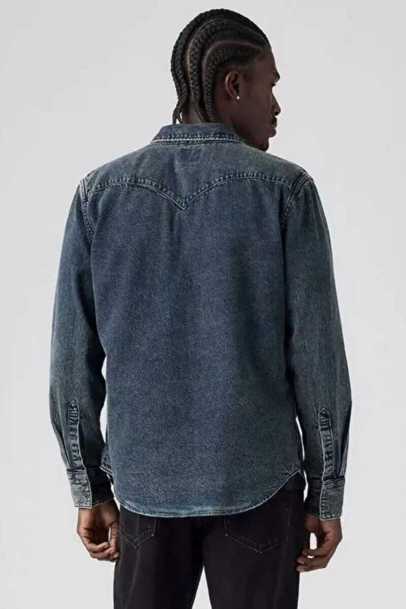 Levi's Barstow Western Standard Mıdnıght Blue Erkek Jean Gömlek 85744-0132 - 3