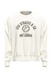 Levi's Boxy Graphıc Crew Ls Dry Goods Egret Erkek Sweatshirt 005PK-0012