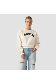 Levi's Gr Vıntage Boxy Crew Lace Applıque Arch Logo Egret Kadın Sweatshirt 005OZ-0043