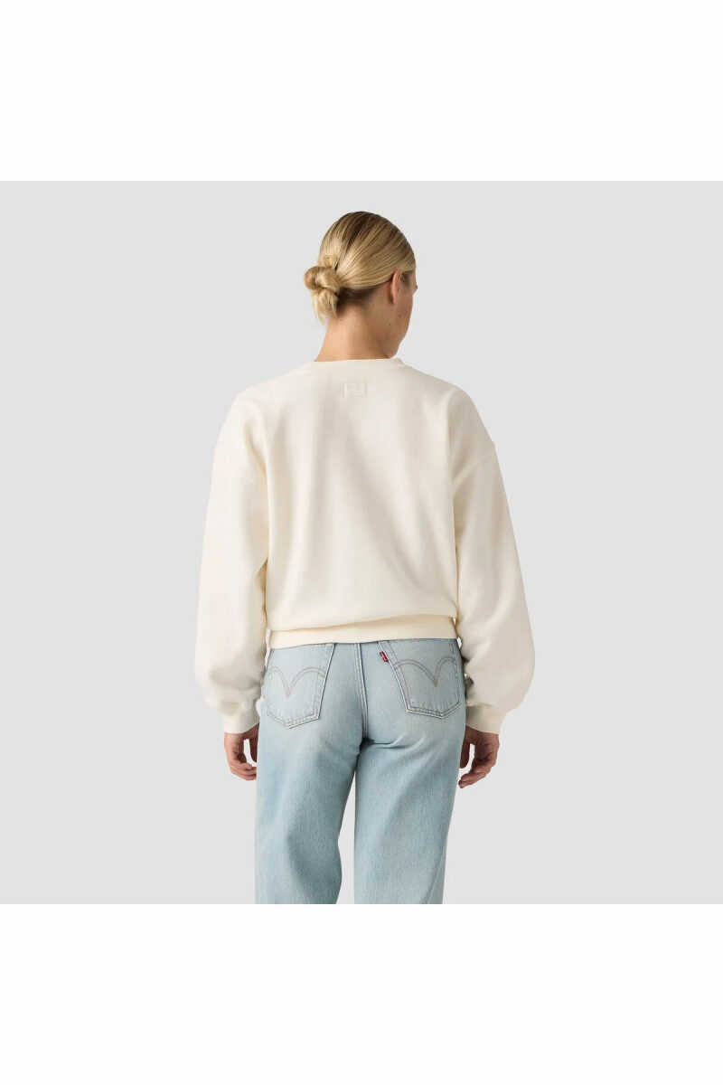 Levi's Gr Vıntage Boxy Crew Lace Applıque Arch Logo Egret Kadın Sweatshirt 005OZ-0043 - 2