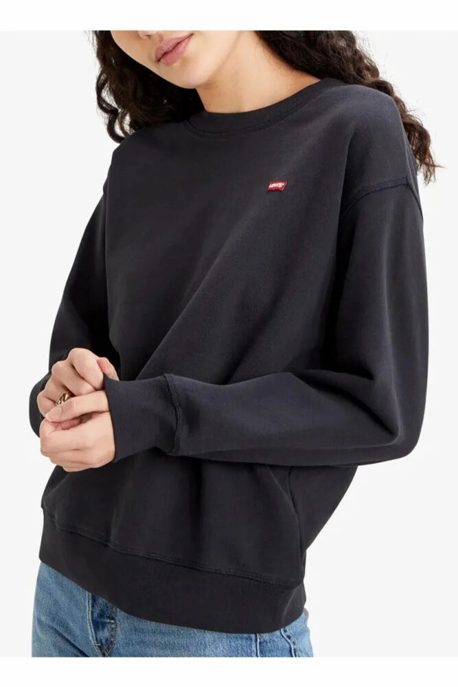 Levi's Lse Standard Crew Cavıar Kadın Siyah Sweathshirt A3172-0010