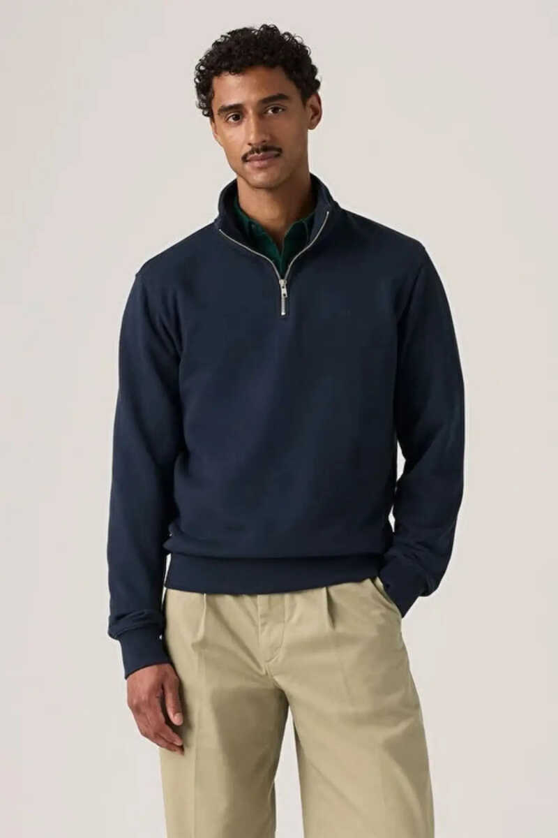 Levi's Original Hm 1/4 Zıp Erkek Lacivert Sweatshirt 001TU-0005 - 2