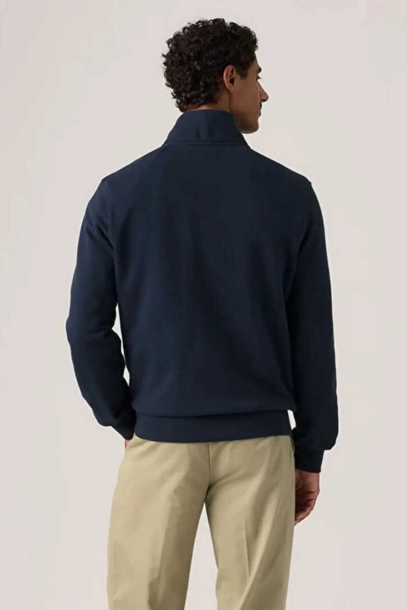 Levi's Original Hm 1/4 Zıp Erkek Lacivert Sweatshirt 001TU-0005 - 4