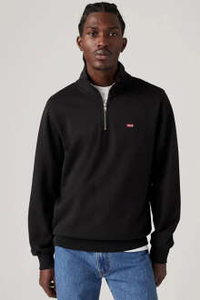 Levi's Original Hm 1/4 Zıp French Terry Erkek Siyah Sweatshirt 001TU-0000