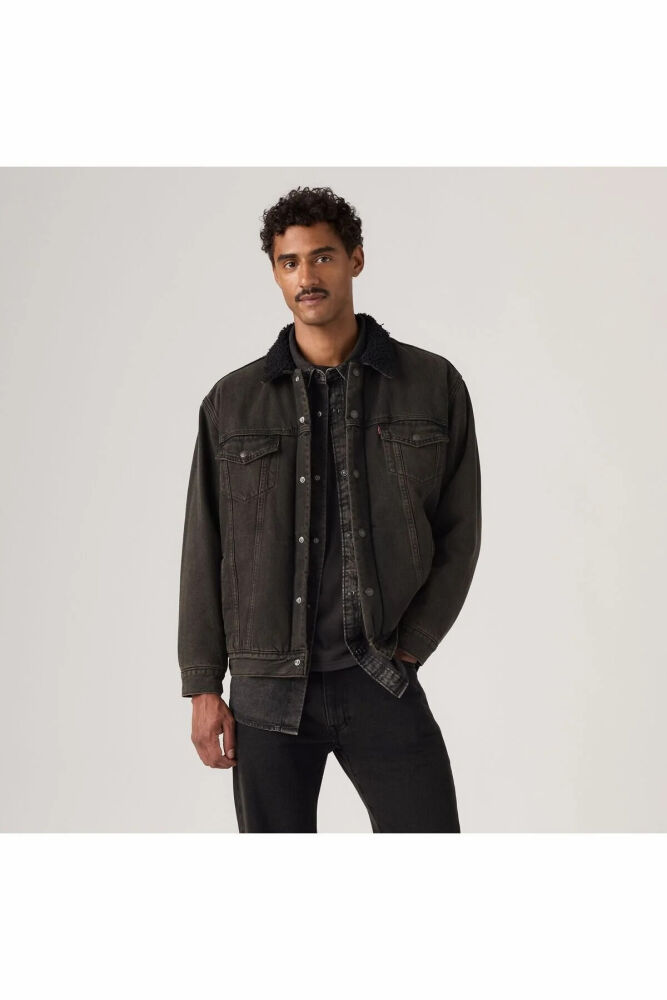 Levi's Relaxed Fıt Sherpa Trkr Calı Chocolate Od Sherpa Erkek Kot Ceket A5784-0048