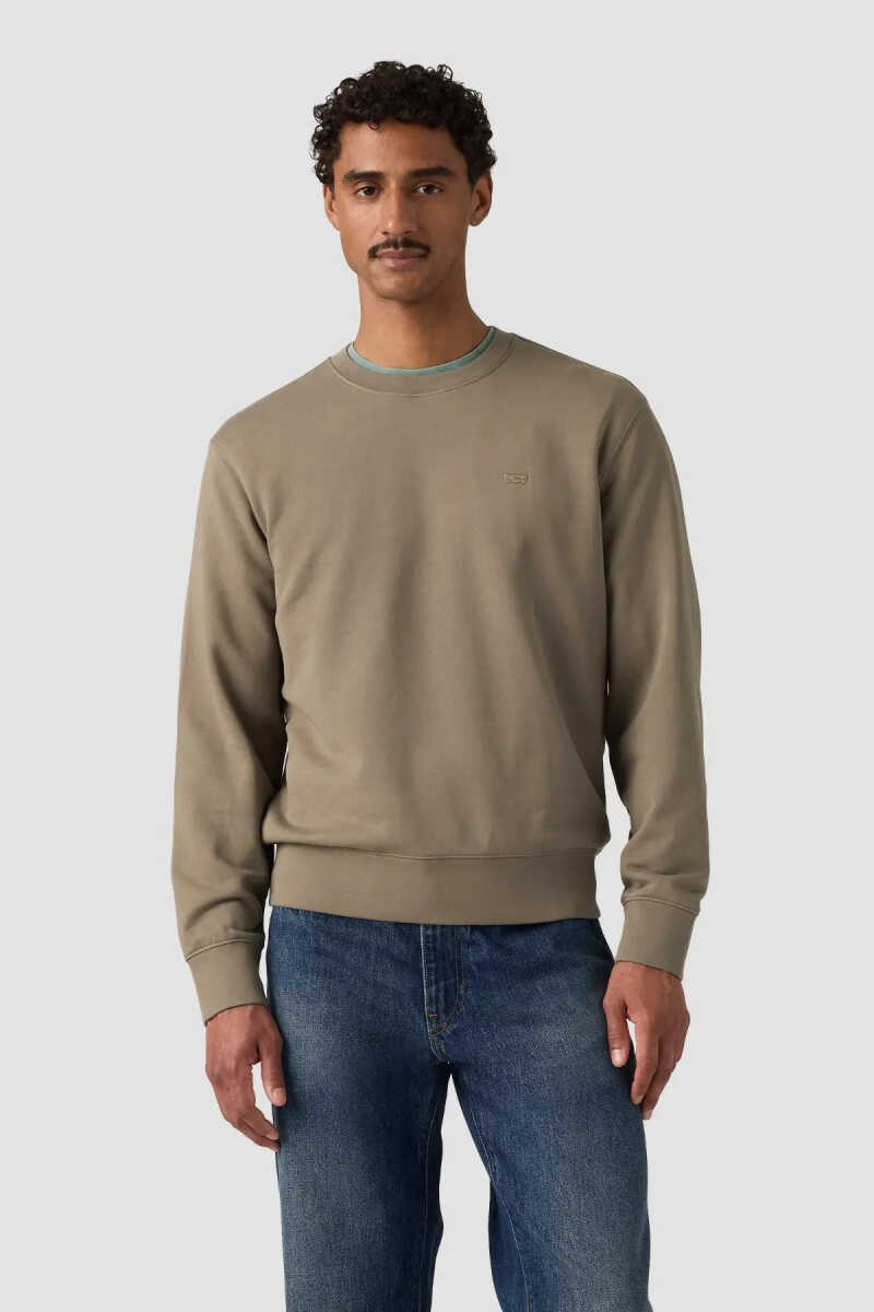 Levi's The Orıgınal Hm Crew Brındle French Terry Erkek Sweatshirt 00AUV-0005 - 1