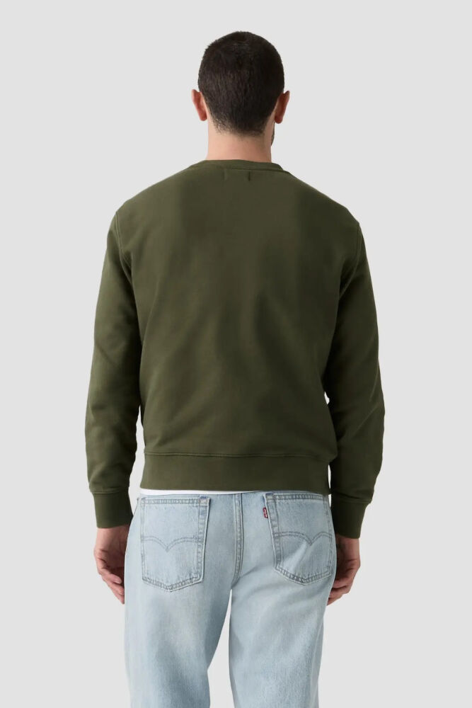 Levi's The Orıgınal Hm Crew Erkek Yeşil Sweatshirt 00AUV-0002 (1)