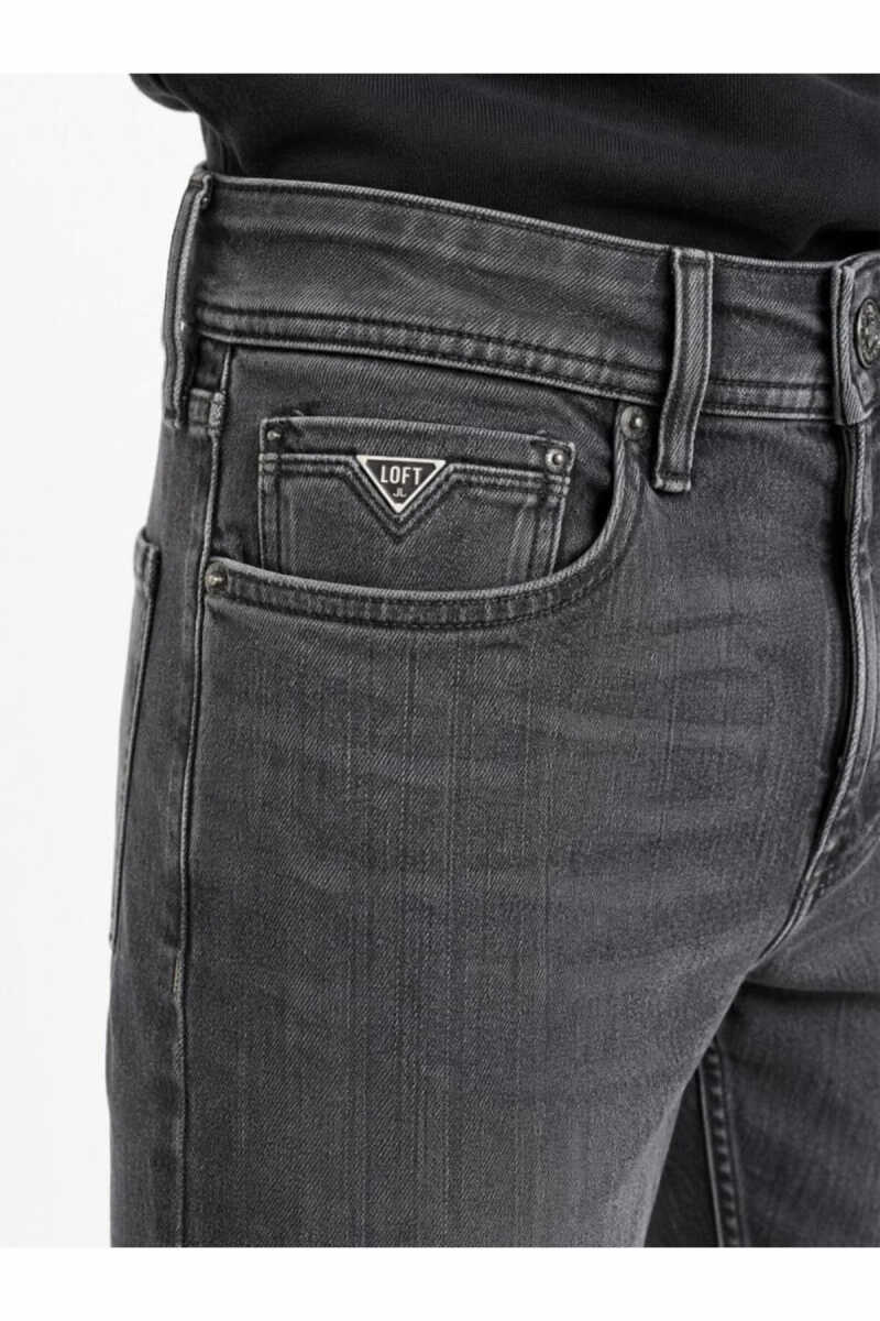 Loft Jacob Grey Wash Erkek Jean Pantolon LF2044390 - 4