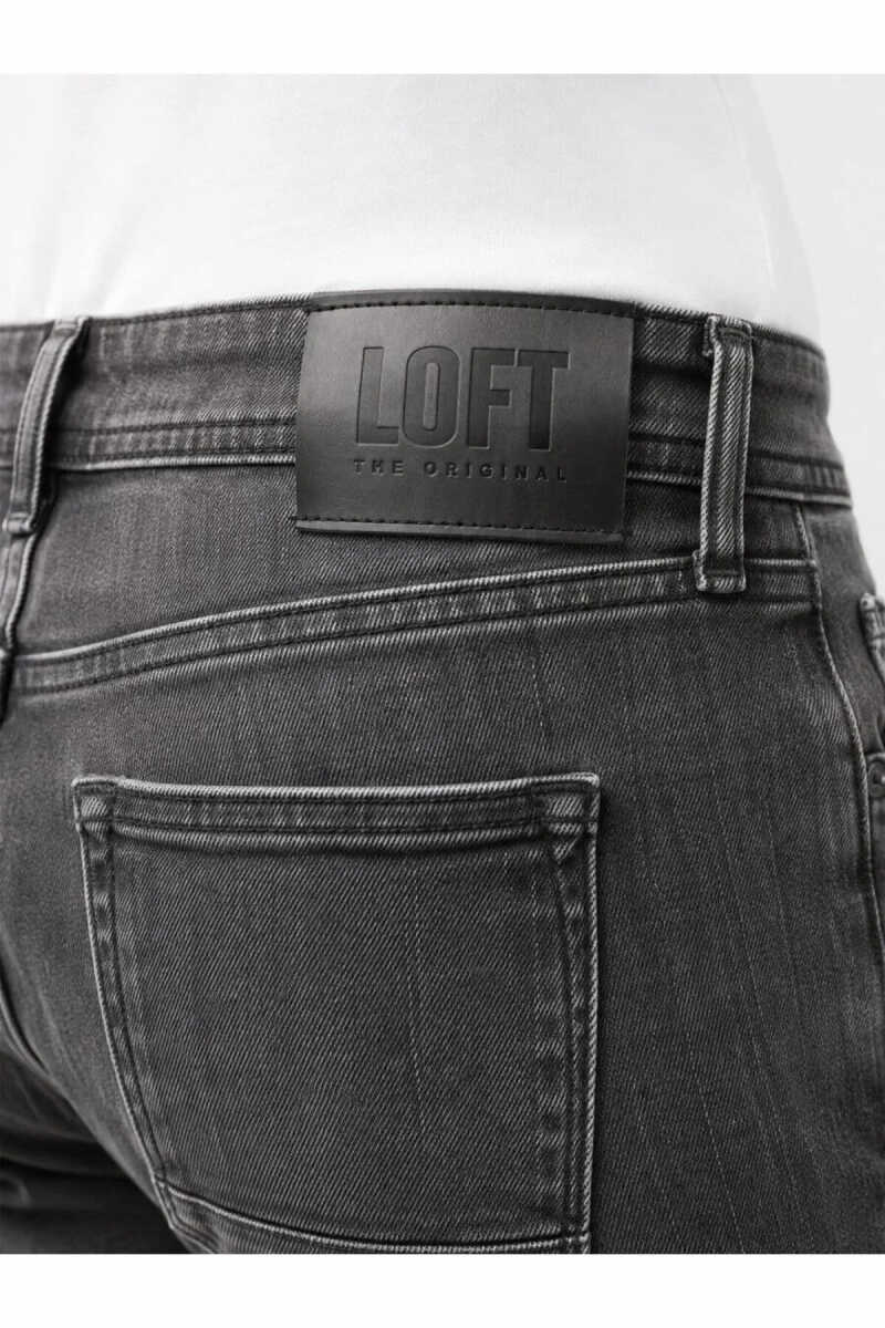 Loft Jacob Grey Wash Erkek Jean Pantolon LF2044390 - 5