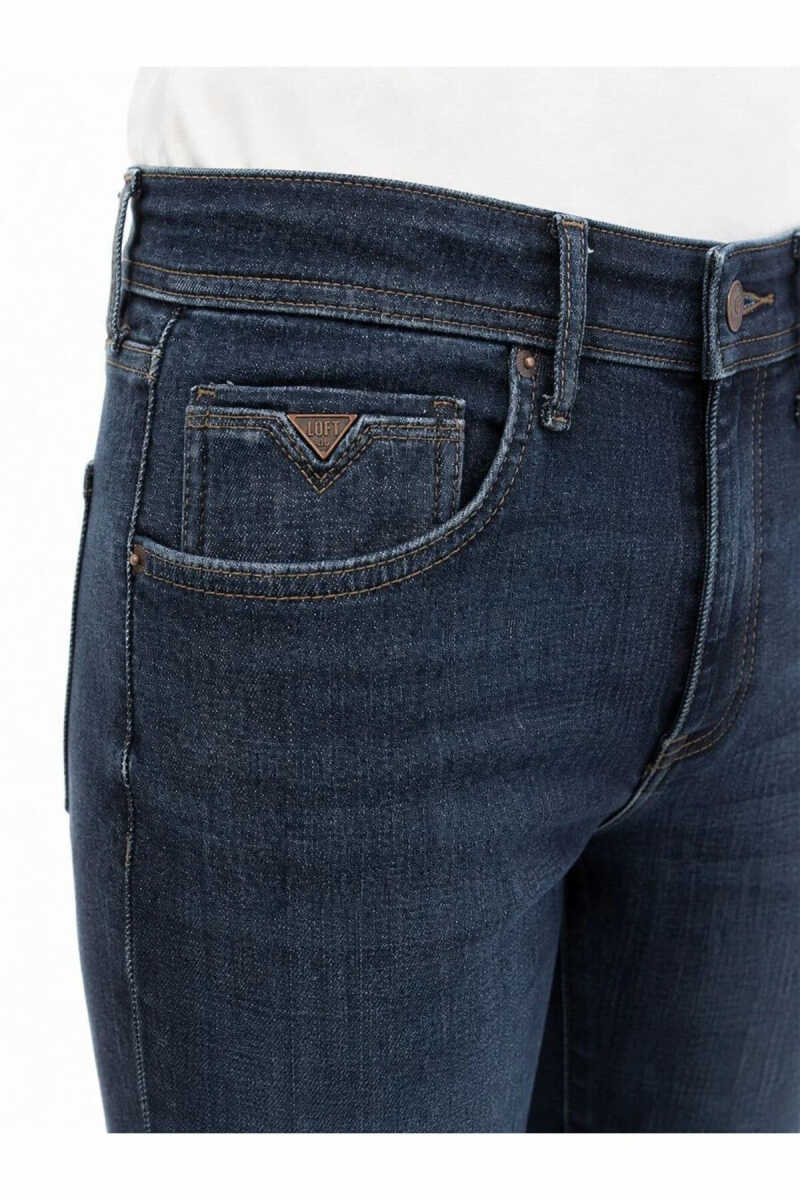 Loft James Dark Wash Erkek Jean Pantolon LF2044402 - 4