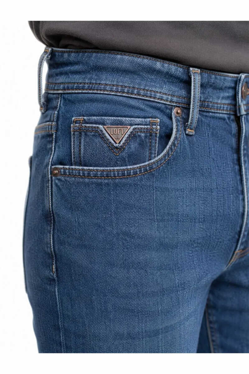 Loft Ricardo Lucky Dark Wash Erkek Jean Pantolon LF2044384 - 4
